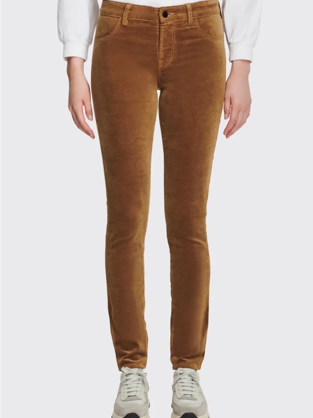 J Brand Velvet Brown Skinny Jeans